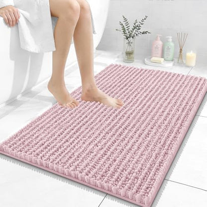 OLANLY Bathroom Rugs 36x24, Thick Soft Absorbent Chenille Bath Rugs