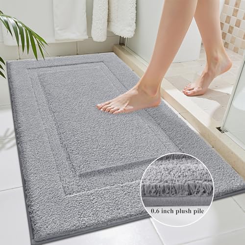SHACOS Soft Microfiber Bathroom Rugs Set 2 Pieces with Toilet Rug