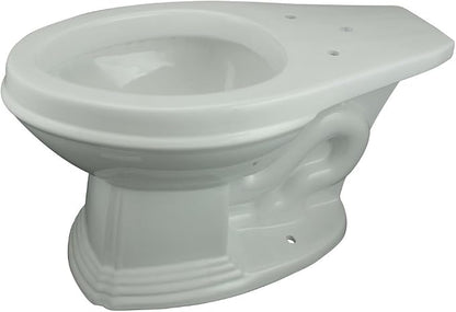 Renovators Supply Manufacturing High Tank Pull Chain Toilet With Dark Oak Wooden Flat High Tank 70 In. To 74 In. Adjustable Height Brass L Pipe And Elongated Toilet Bowl