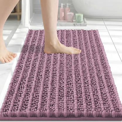 Arotive Bathroom Rugs Mat 30x17, Soft Absorbent Chenille Shaggy Bath Mat
