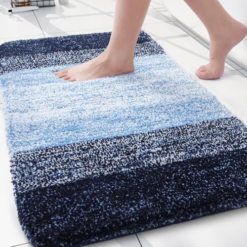 Arotive Microfiber Bathroom Rugs, Shaggy Soft Absorbent Bath Rug, 30x20