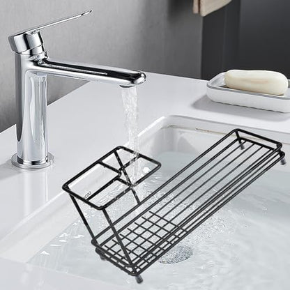 Toothbrush Holders Toothpaste Organizer Bathroom Accessories, Black
