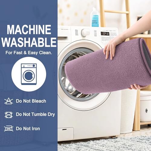 OLANLY Memory Foam Bathroom Runner Rug 44x24, Absorbent Long Mat, Deep Plum