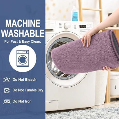 OLANLY Memory Foam Bathroom Runner Rug 44x24, Absorbent Long Mat, Deep Plum
