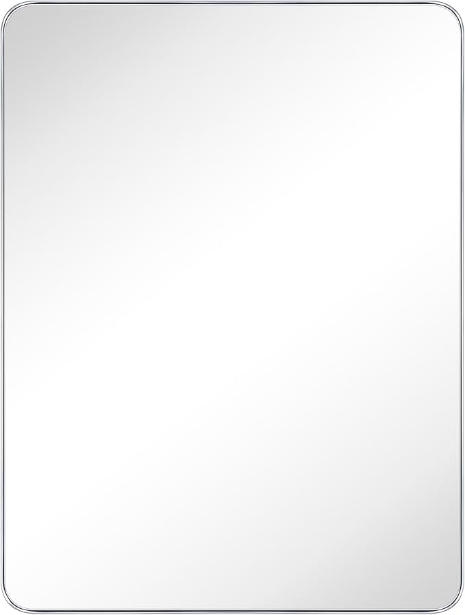GRACTO 30x48'' Chrome Bathroom Rectangle Mirror