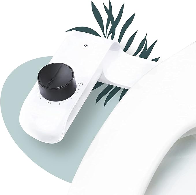 Modern Bidet Attachment for Toilet With Adjustable Water Pressure And Female-Friendly Wash and Rear Wash - Fresh Water Sprayer Bidet - Self-Cleaning and Non-Electric - Easy to Install & BPA Free