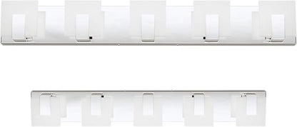 Aipsun Modern 5-Light LED Vanity Light - Dimmable Chrome Bathroom Wall Light Over Mirror (White Light)