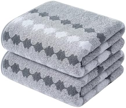 2-Pack Microfiber Bath Towels (27x54 Inches) - Ultra Soft & Quick Dry, 3X Absorbency, Lightweight for Gym, Yoga, Travel & Spa - Perfect for Home, Fitness & Post-Workout