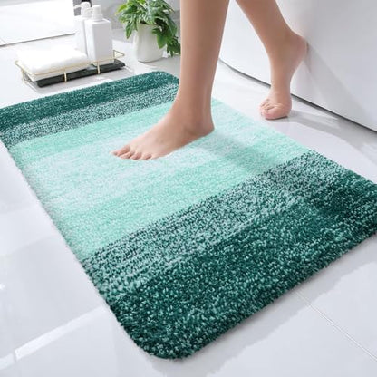 OLANLY Small Bathroom Rugs 24x16, Extra Soft Absorbent Microfiber Bath Rugs