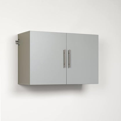 Prepac's HangUps Upper Storage Cabinet - Elegant and Spacious Wall Cabinets to Maximize Your Storage, 36" Size, Classic Light Gray Finish