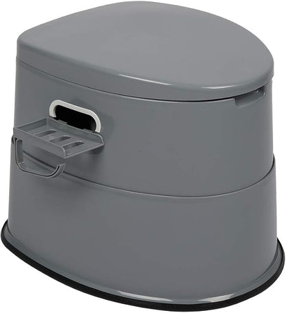 Ochine Portable Toilet Camping Porta Potty, Portable Folding Toilet with Lid, Indoor Outdoor Commode with Detachable Inner Bucket and Removable Paper Holder for Camping, Boat, Van, Emergency Use