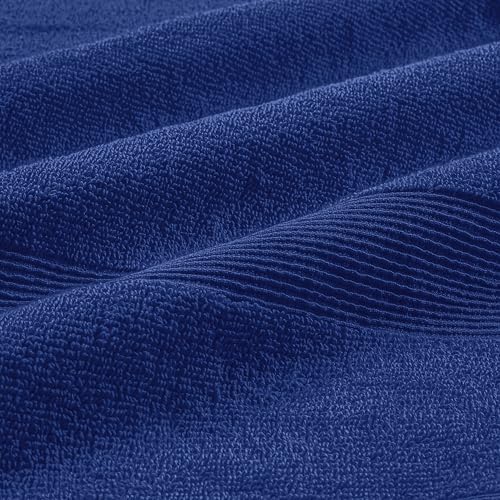 Belizzi Home Ultra Soft 6-Piece Hand Towel Set 16x28-100% Ringspun Cotton - Durable & Highly Absorbent Hand Towels - Ideal for use in Bathroom, Kitchen, Gym, Spa & General Cleaning - Navy Blue