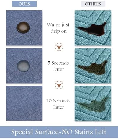 MontVoo Bath Mat-Bath Mat Rug Non Slip Super Absorbent Stain Resistant Quick Dry Thin Bathroom Rug-Bath Mats for Bathroom Floor Bathtub Vanity-Bathmat Bath Rug Easy Care-17"x35",Navy