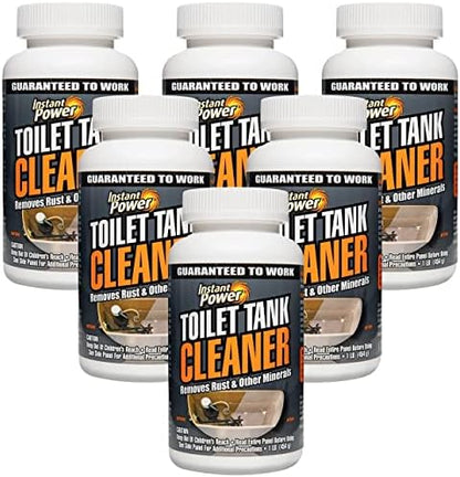 Instant Power Toilet Tank Cleaner & Hard Water Stain Remover, 1 lb, 6 Pack