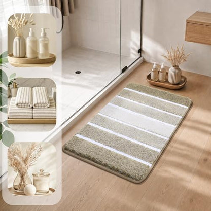 COSY HOMEER Bathroom Rugs 24x17, Ultra Soft Absorbent Bath Mat
