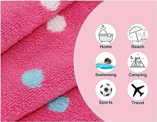 ORIGINAL KIDS Wash Cloth - 100% Cotton Set of 12 Pink Multicolor Washcloths