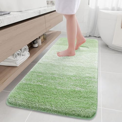 Arotive Microfiber Bathroom Rugs, Shaggy Soft Absorbent Bath Rug, 70x24