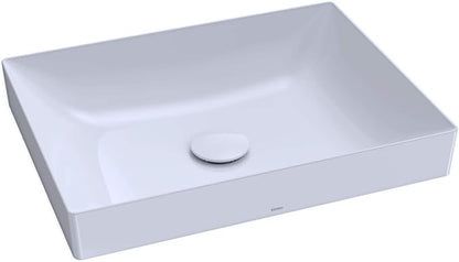 TOTO Kiwami Rectangular 20" Vessel Bathrroom Sink with CEFIONTECT, Cotton White - LT475GR#01
