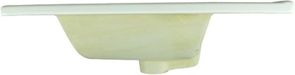 Renovators Supply Manufacturing Luke 24" Drop-in Self-Rimming Rectangular Bathroom Sink In White With Overflow Pack of 1