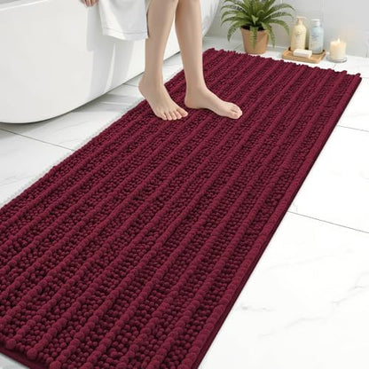 Arotive Bathroom Rugs Mat 70x24, Soft Absorbent Chenille Shaggy Bath Mat