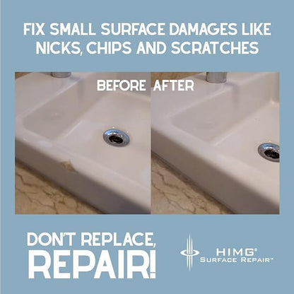 HIMG Bathtub & Shower Pan Repair Kit, Compatible with V&B Alpin White