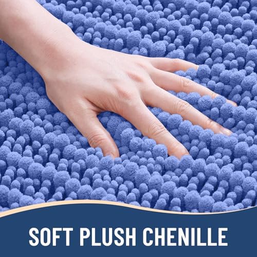 Arotive Bathroom Rugs Mat 36x24, Soft Absorbent Chenille Shaggy Bath Mat