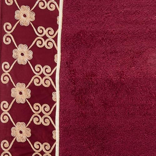 Zahari Home Elegant Rose Classic Bathroom Rug Modern Bath Rug Luxury Contemporary Decor Beautiful Shower Mat Unique Design Stylish Bathroom Runner Rug Bath Shower Tub Décor