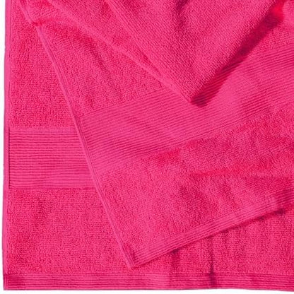 Belizzi Home Premium Cotton Oversized 2 Pack Bath Sheet 35x70-100% Pure Cotton - Ideal for Everyday use - Ultra Soft & Highly Absorbent - Machine Washable - Hot Pink