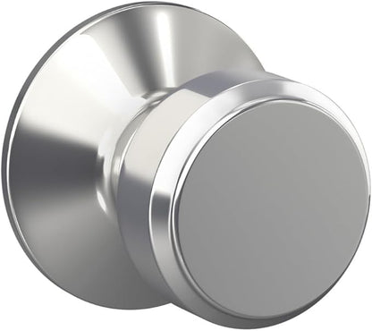 SCHLAGE F10 BWE 625 Bowery Passage Knob, Bright Chrome