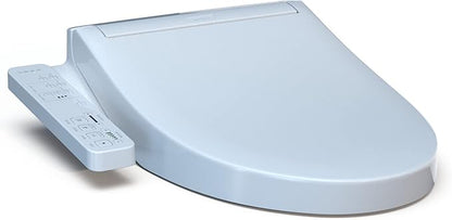 TOTO® WASHLET® KC2 Electronic Bidet Toilet Seat with Heated Seat and SoftClose Lid, Elongated, Cotton White - SW3024#01