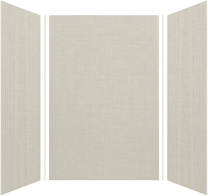 Transolid EWK484872-46 Expressions 3-Panel Shower Wall Kit, 48-in L x 48-in W x 72-in H, Cameo