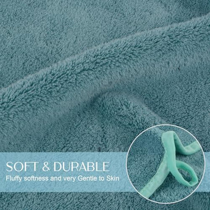 KinHwa Hand Towels for Bathroom, Microfiber Face Towels, 11x20 Inch, 2 Pack