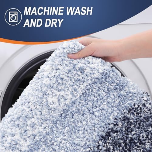 OLANLY Large Bathroom Rugs 50x30, Extra Soft Absorbent Microfiber Bath Rugs