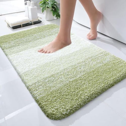 OLANLY Small Bathroom Rugs 24x16, Extra Soft Absorbent Microfiber Bath Rugs