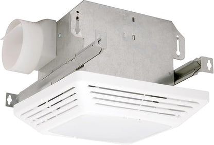 Air King ASLC70 Advantage Exhaust Bath Fan with 70-CFM and 4.0-Sones for 100-watt Incandescent Bulbs, White Finish, Red