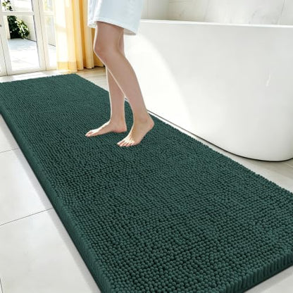 Smiry Bathroom Rugs 70X24, Luxury Chenille Extra Soft Absorbent Bath Mat