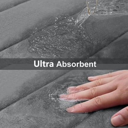 Buganda Memory Foam Bath Mat 35.4 x 24, Ultra Soft Absorbent Bathroom Rugs