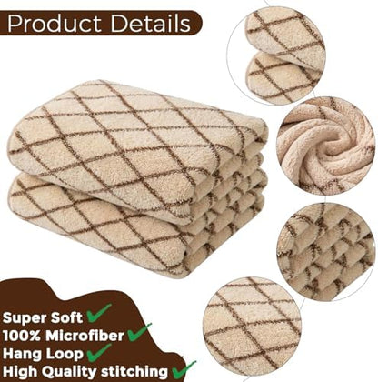 2-Pack Microfiber Bath Towels (27x54 Inches) - Ultra Soft & Quick Dry, 3X Absorbency, Lightweight for Gym, Yoga, Travel & Spa - Perfect for Home, Fitness & Post-Workout