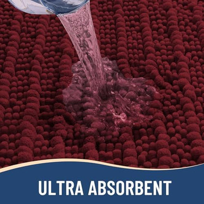 Arotive Bathroom Rugs Mat 36x24, Soft Absorbent Chenille Shaggy Bath Mat