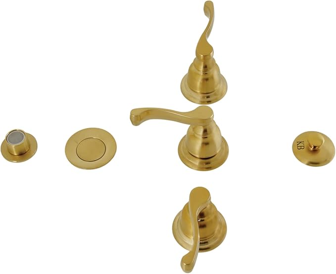 Kingston Brass KB327FL Royale Bidet Faucet, Brushed Brass