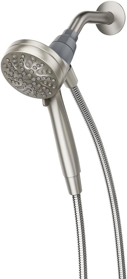 Moen Engage Magnetix Shower Head with Handheld Sprayer,6 Spray Functions,Spot Resist Brushed Nickel,26100EPSRN,(Pack of 2)