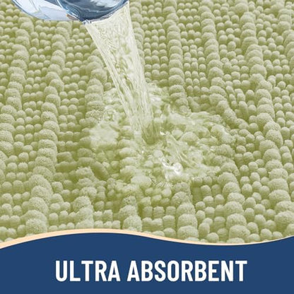 Arotive Bathroom Rugs Mat 36x24, Soft Absorbent Chenille Shaggy Bath Mat