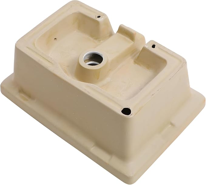 White Undermount Bathroom Sink 18.1"x12.4"Ceramic Basin | Modern Porcelain Under Counter Bathroom Vanity Sink, Interior Bowl 16.3"x 10.6", Rectangular Undermount Basin with Overflow