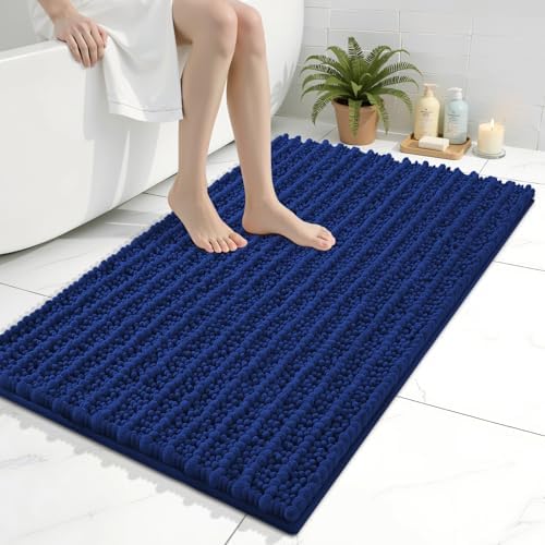 Arotive Bathroom Rugs Mat 36x24, Soft Absorbent Chenille Shaggy Bath Mat