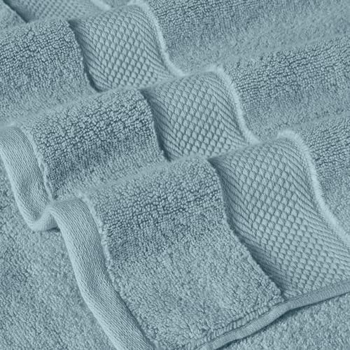 Modern Threads Luxury 6-Piece Quick-Dry Towel Set – Plush & Ultra-Absorbent for Spa-Like Experience, Sea