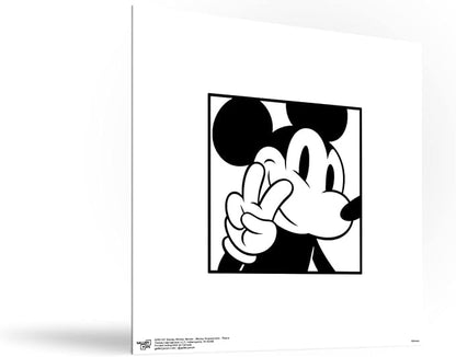 Trends International Gallery Pops Disney Mickey Mouse - Mickey Expressions - Peace Wall Art Wall Poster, 12" x 12", Unframed Version