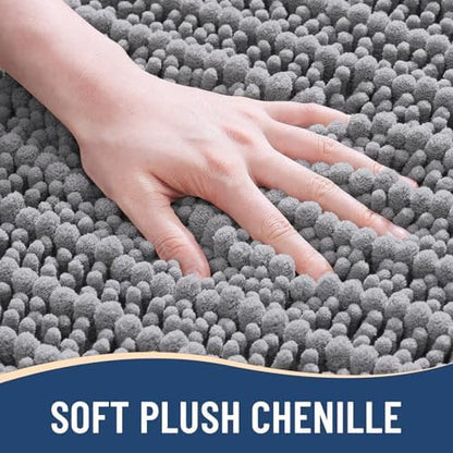 Arotive Round Bathroom Rugs 30x30, Soft Absorbent Chenille Shaggy Bath Mat