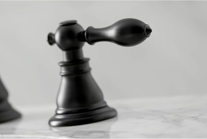 Fauceture FSC1970ACL American Classic Widespread Bathroom Faucet with Brass Pop-Up, Matte Black