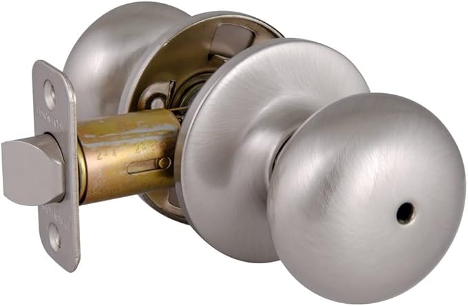 Design House 753319 Cambridge 2-Way Adjustable Privacy Door Knob, Satin Nickel