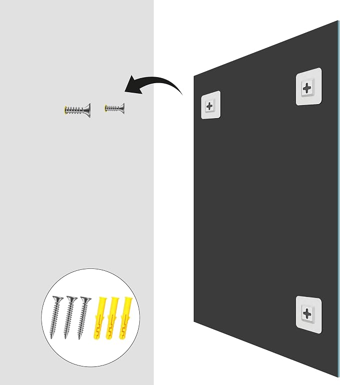 KOCUUY Frameless Mirror, 20x48 Inch Bathroom Mirrors for Over Sink, Large Rectangle Unframed Wall Mirror with Polished Edge, Upgraded 3mm Tempered Glass, Horizontally or Vertically